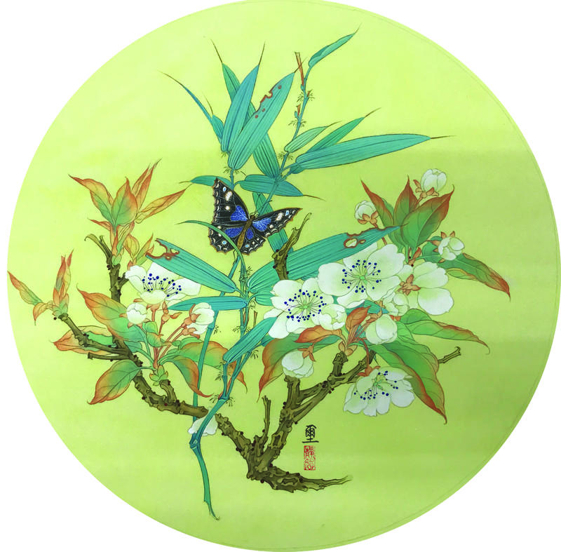 竹叶桃花