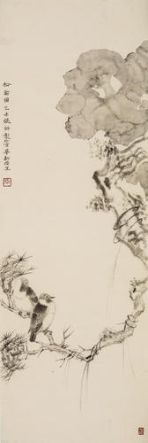松禽图
