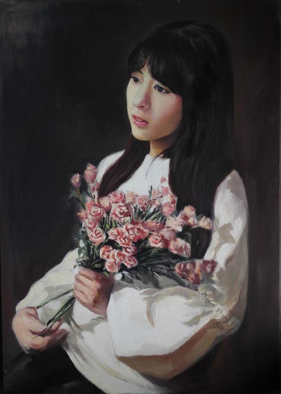 鲜花与少女