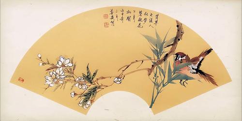 碧桃花下月如煙