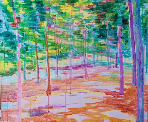阳光照进树林里4